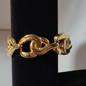 Vintage 1980's Bracelet Goldtone Chunky Chain